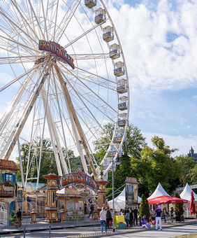 Speeddating im Riesenrad in Wernigerode mit Blick auf die Altstadt